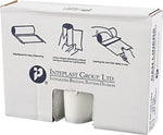 High-Density Can Liner, 40 x 46, 45gal, 14mic, Clear, 25/Roll, 6 Rolls/Carton