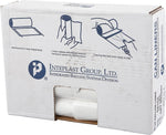 High-Density Can Liner, 30 x 36, 30gal, 13mic, Clear, 25/Roll, 20 Rolls/Carton