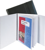 Eight-Pocket Portfolio with Security Flap, 11 x 8-1/2, Black