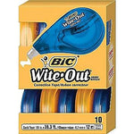 BIC Wite-Out EZ Correct Correction Tape, White, 10/Pack, 9 Packs/Carton (50790-CS)