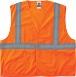 Ergodyne GloWear 8225HL High Visibility Sleeveless Safety Vest, ANSI Class R2, Orange, 4XL/5XL (21179)
