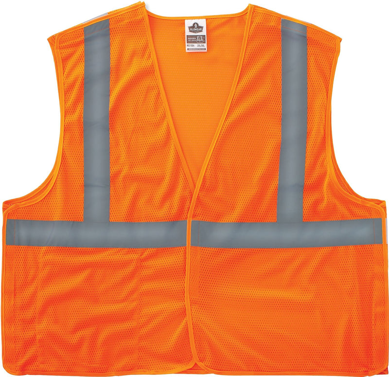 Ergodyne GloWear 8215BA High Visibility Safety Vest, Orange, 2XL/3XL (EGO21067)