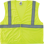 Ergodyne GloWear 8210HL High Visibility Sleeveless Safety Vest, ANSI Class R2, Lime, 4XL/5XL (21029)