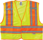 Ergodyne GloWear® 8245 High Visibility Sleeveless Safety Vest, ANSI Class P2, Lime, 2XL/3XL (23397)
