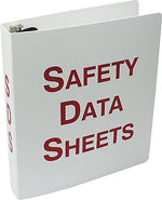 Accuform SDS Safety Data Sheets 1 1/2" 3-Ring Binder, White/Red (ZRS632)