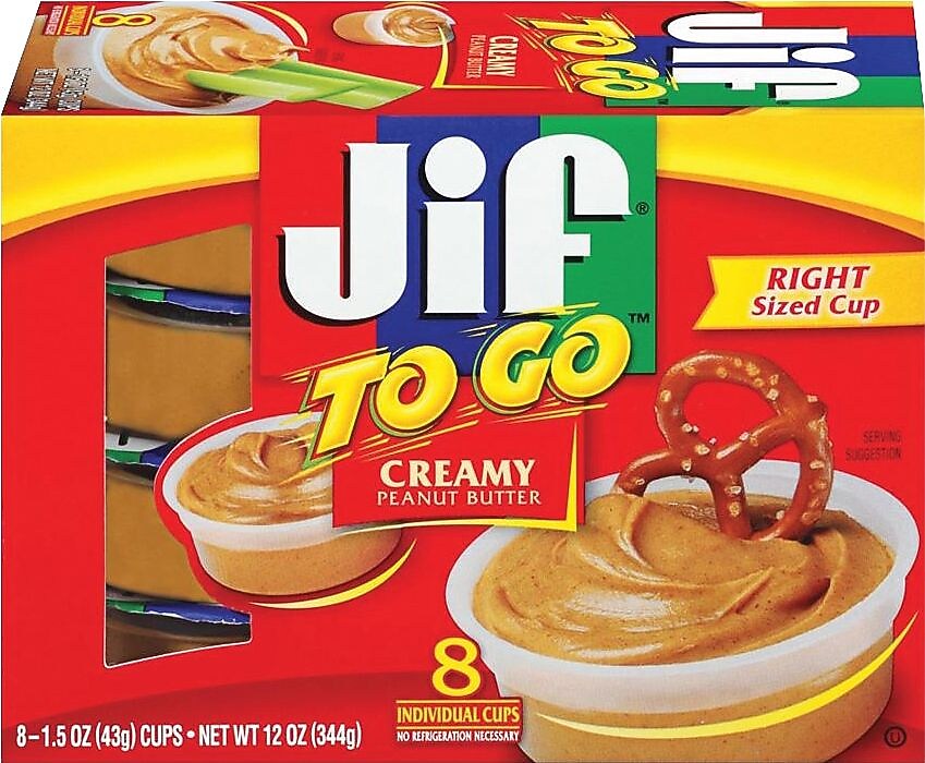 Jif To Go Peanut Butter, 1.5 oz., 8/Box (SMU5150024136)