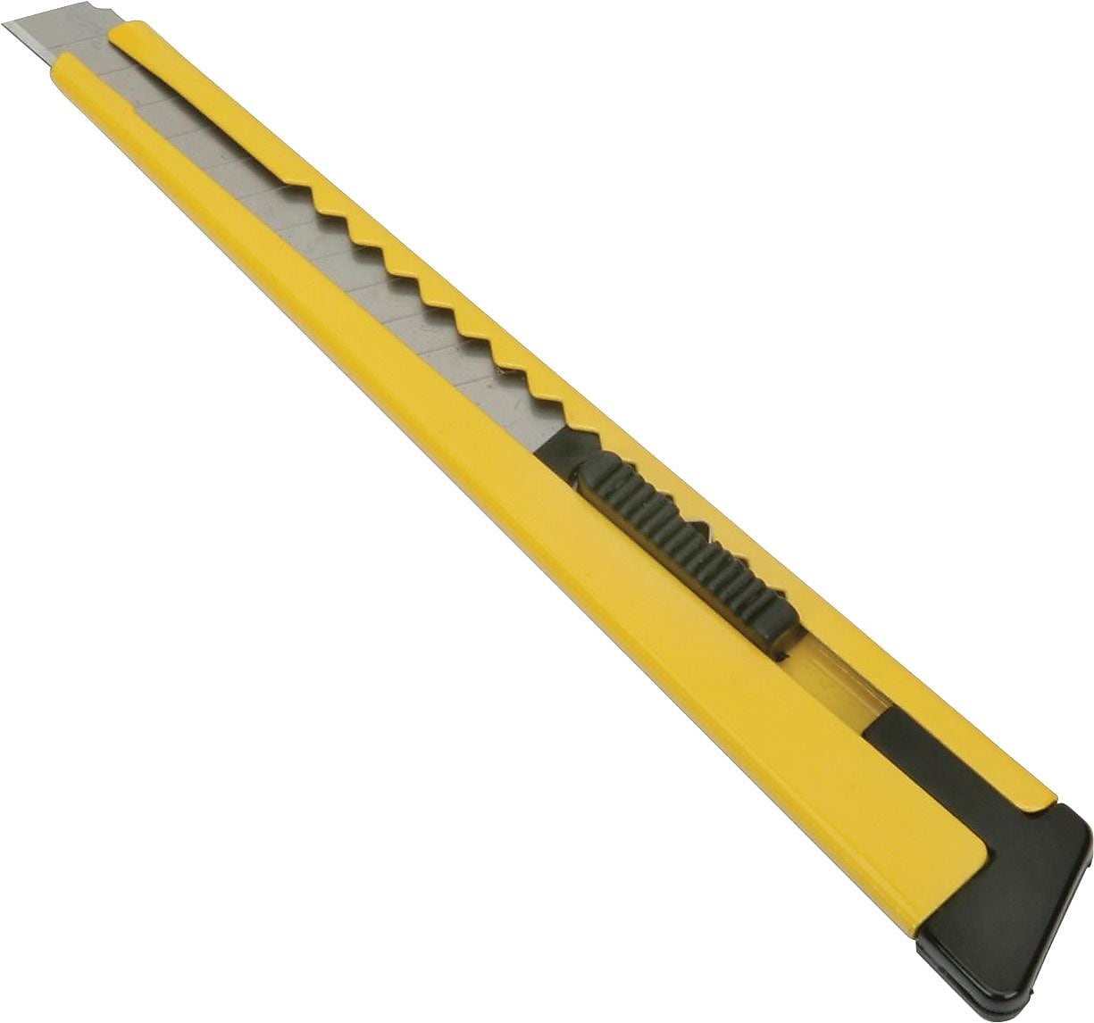 AbilityOne SKILCRAFT Snap-off Blade Standard Utility Knife,  Metal Handle,  Steel Blade,  Yellow,  Silver
