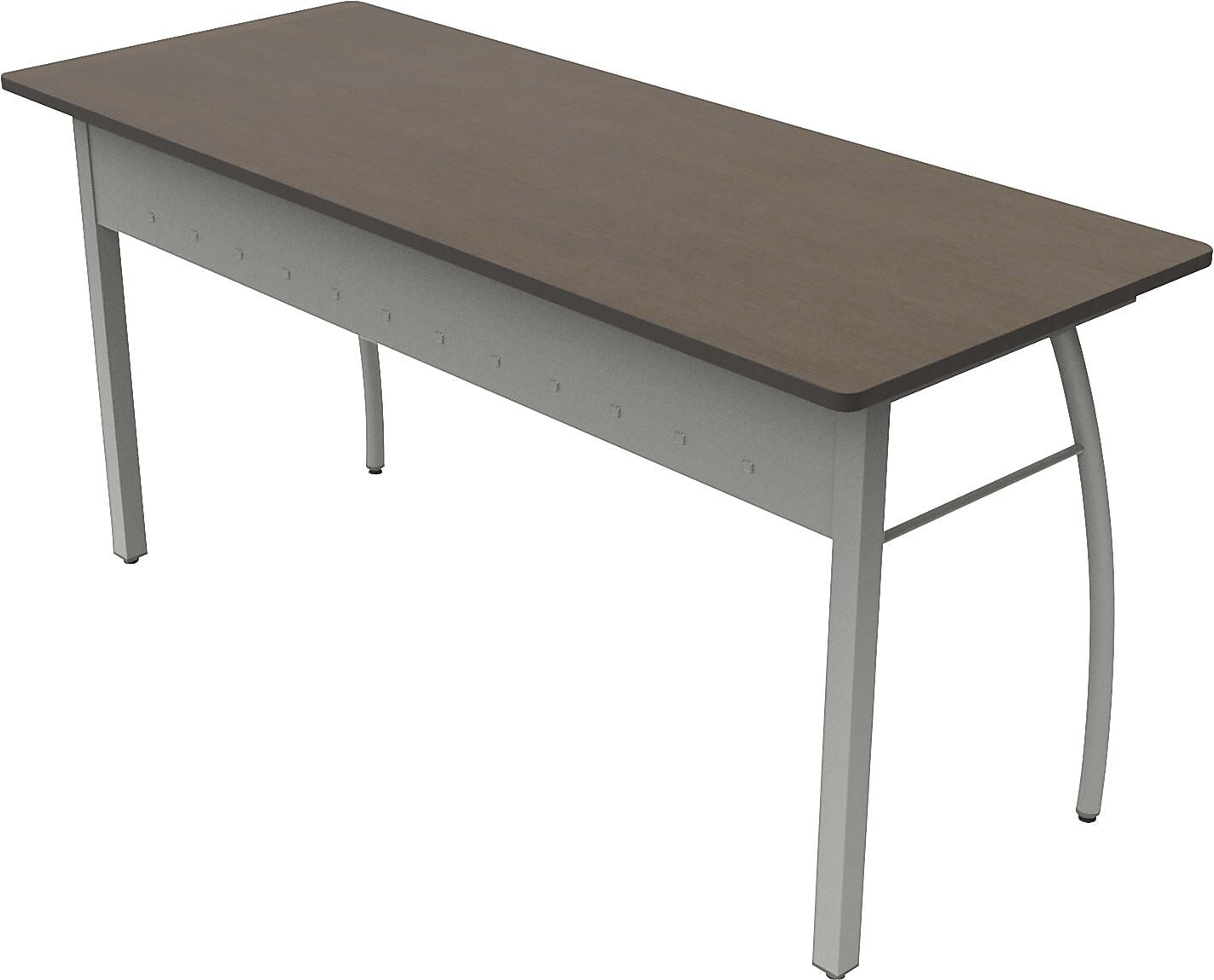 Trento Line Rectangular Desk, 59"W Desk, Mocha