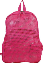 Eastsport® Mesh Backpack, Clear/English Rose, Polyester (113960BJENR)