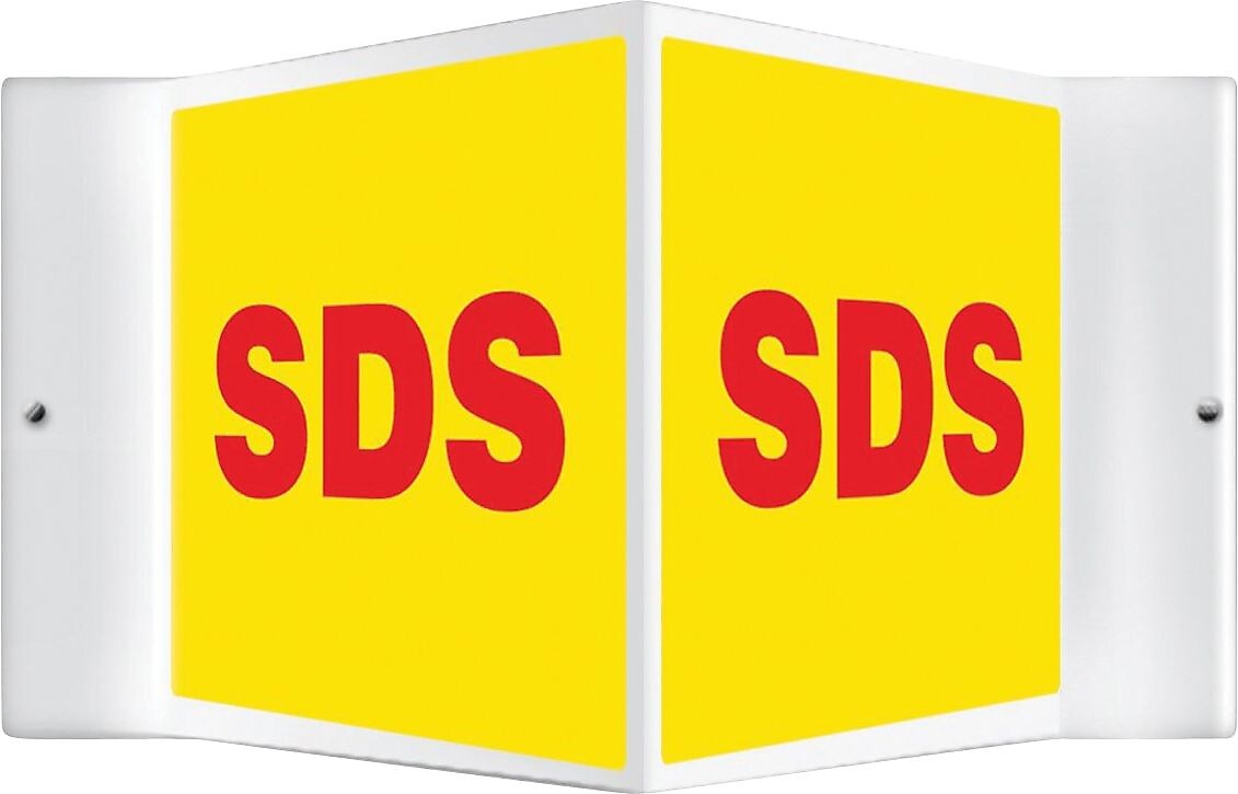 Accuform Signs® 3D Projection™ Sign, Red/Yellow, 8" x 12" Panels