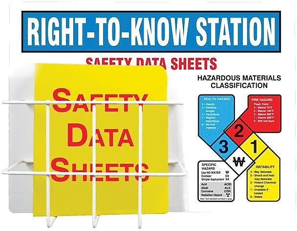 Accuform Signs® Right-to-Know Station, 18" x 24"