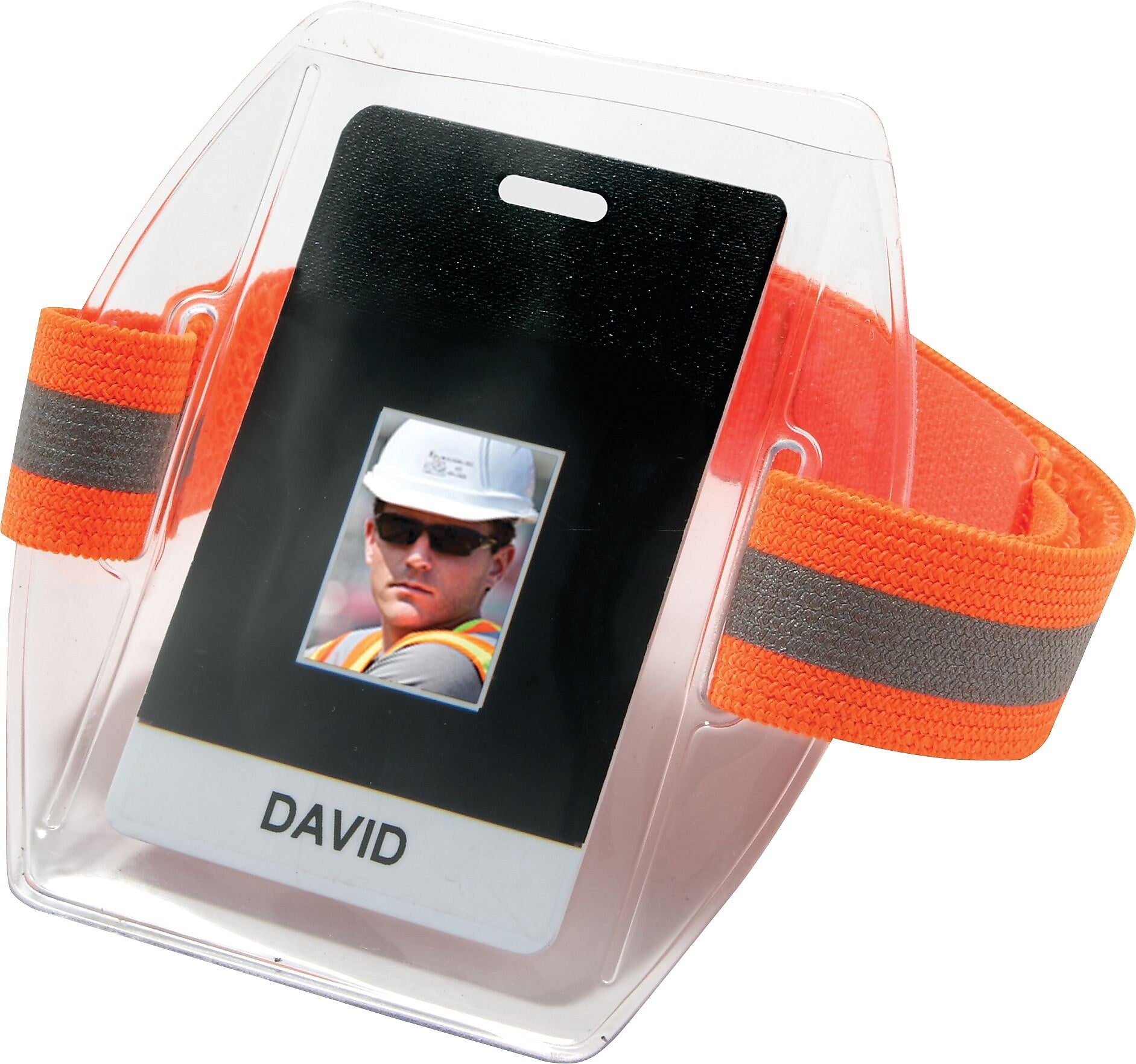 Ergodyne Squids 19951 Arm Band ID Badge Holders, Orange, 6/Pack