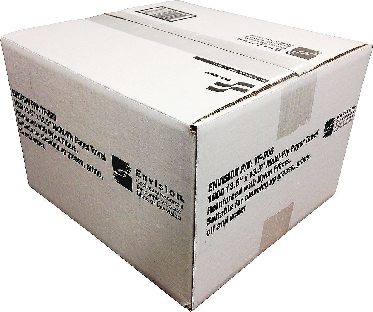 AbilityOne Envision Multi-Ply Paper Towels, 13.5" x 13.5", White, 1000/Case