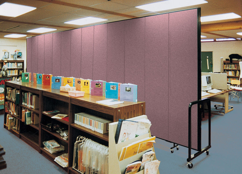 Screenflex® 7-Panel FREEstanding™ Portable Room Dividers, 6'H x 13'1"L, Blue
