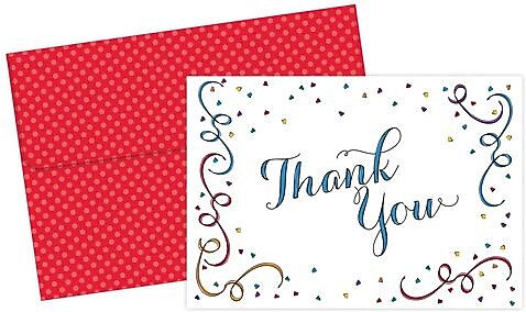 Great Papers® Party Elements Thank You Cards, 20/Pack