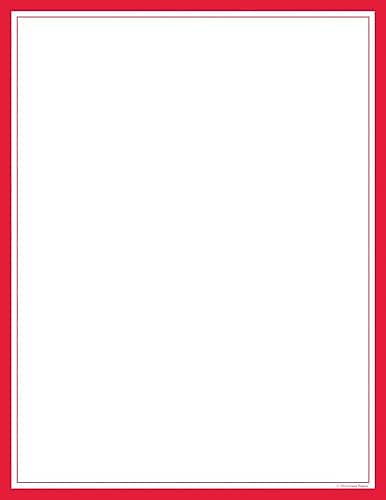Great Papers! Everyday Letterhead, Red Border, 80/Pack (2014018)