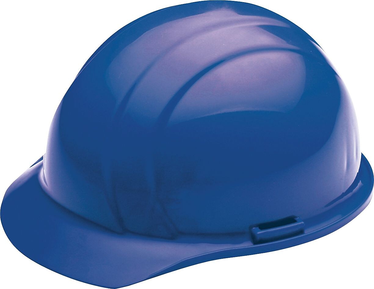AbilityOne SKILCRAFT Type I ANSI Class E 4-Point Short Brim Safety Helmet, Blue (NSN9353132)