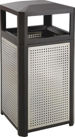 Safco Evos Steel Ash Urn, 38 Gallon, Black/Gray (9934BL)