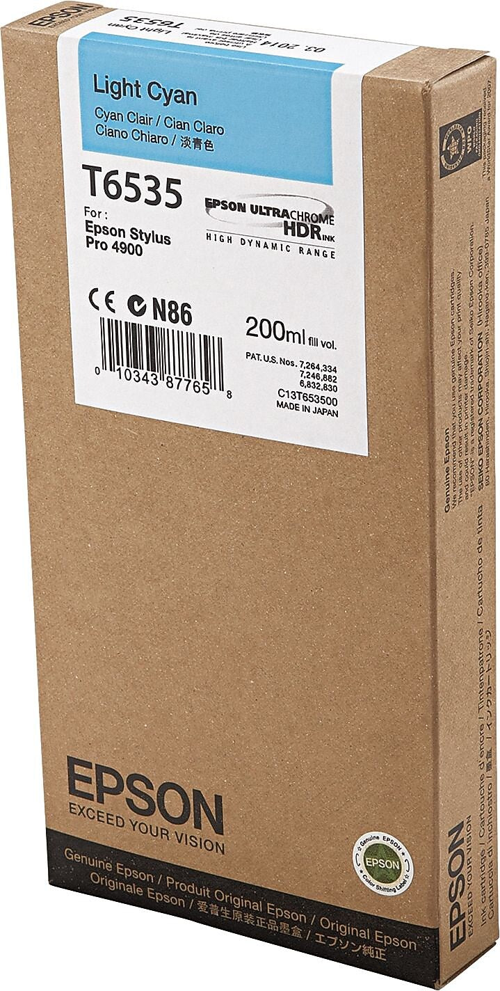 Epson T6535 Light Cyan Standard Yield Ink Cartridge (3717894)