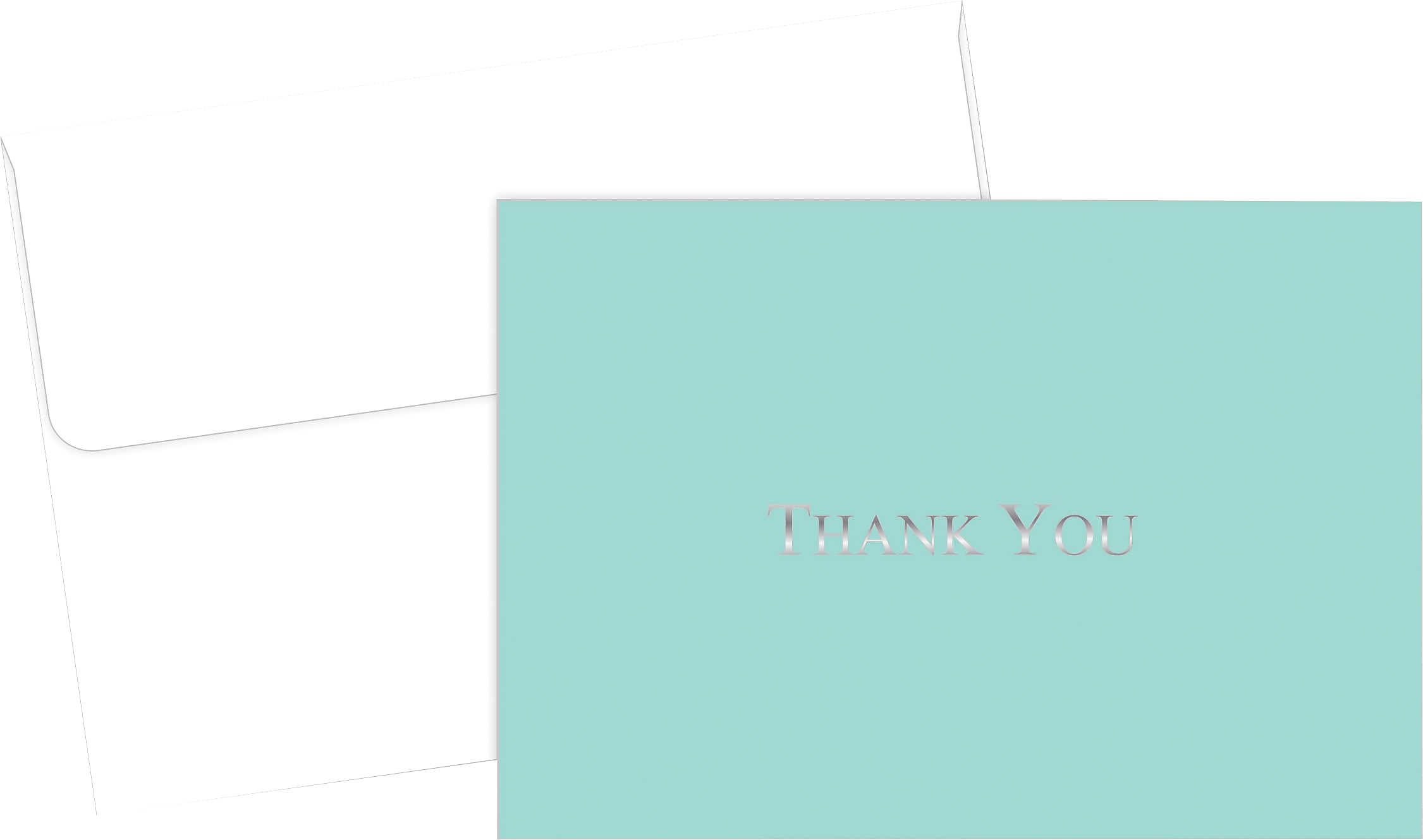 Great Papers! Bella Blue Foil Thank You Cards, 20/Pack