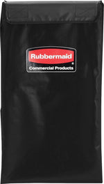 Rubbermaid Cleaning Cart Replacement Bag, Black Vinyl (RCP1881782)