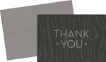 Great Papers Grey Woodgrain Thank You Cards, 20/Pack (2013323PK2)
