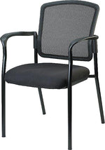 Raynor Eurotech Dakota Fabric Guest Chair, Black (7011-BLK)
