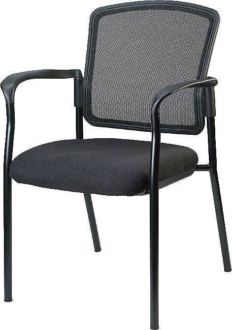 Raynor Eurotech Dakota Fabric Guest Chair, Black (7011-BLK)