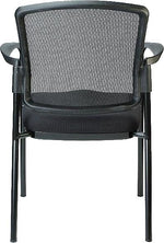 Raynor Eurotech Dakota Fabric Guest Chair, Black (7011-BLK)