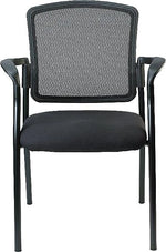 Raynor Eurotech Dakota Fabric Guest Chair, Black (7011-BLK)