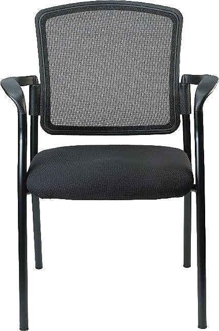 Raynor Eurotech Dakota Fabric Guest Chair, Black (7011-BLK)