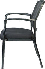 Raynor Eurotech Dakota Fabric Guest Chair, Black (7011-BLK)