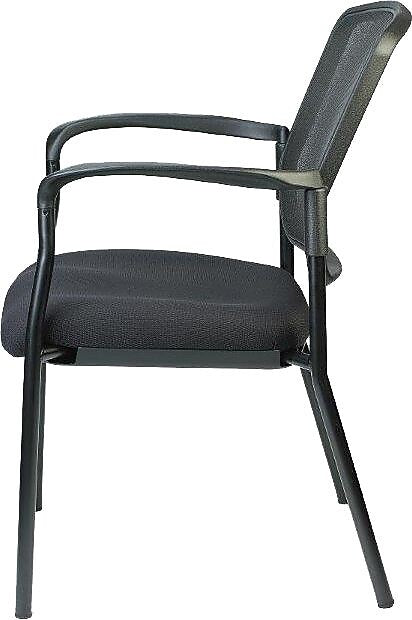 Raynor Eurotech Dakota Fabric Guest Chair, Black (7011-BLK)