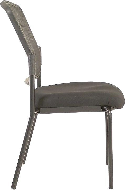 Raynor Eurotech Mesh/Fabric Dakota 2 Guest Chair, Black, 2/Carton