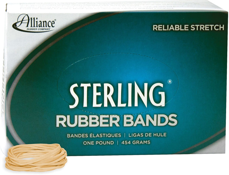 Alliance Rubber Company Sterling Size #14 Rubber Bands, 2" x 0.06", Approx. 3100/Pack, 1 lb. Box (24145)
