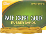 Alliance Rubber Company Pale Crepe Gold Size #117B Rubber Bands, 7" x 0.13", Approx. 300/Pack, 1 lb. Box (ALC-21405)