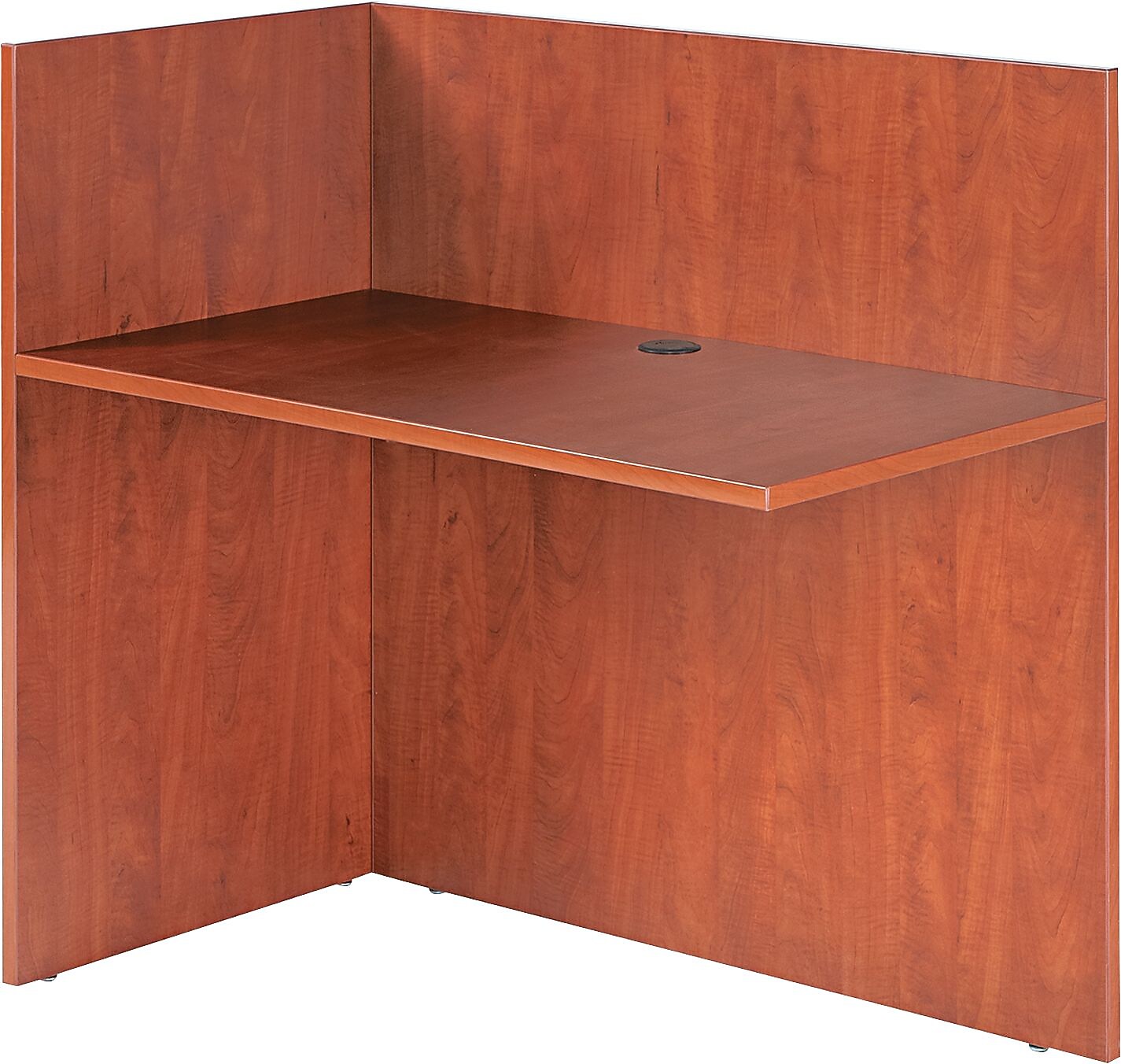 Alera® Valencia Reversible Reception Return, 44w x 23-5/8d x 41-1/2h, Medium Cherry