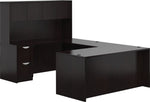 Offices To Go Superior Laminate Bundle 2, American Espresso, 29 1/2"H - 65 1/2"H x 71"W x 108"D