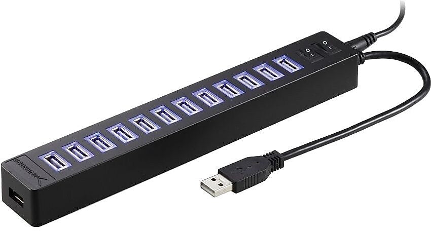 Sabrent 13-Port USB 2.0 Hub, Black (TW7629)