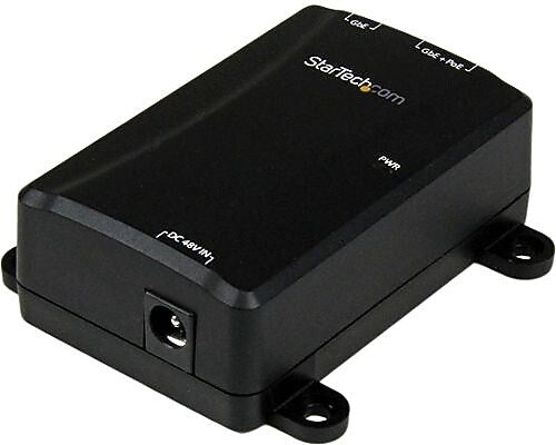 StarTech 1 Port Power over Ethernet Injector, Black