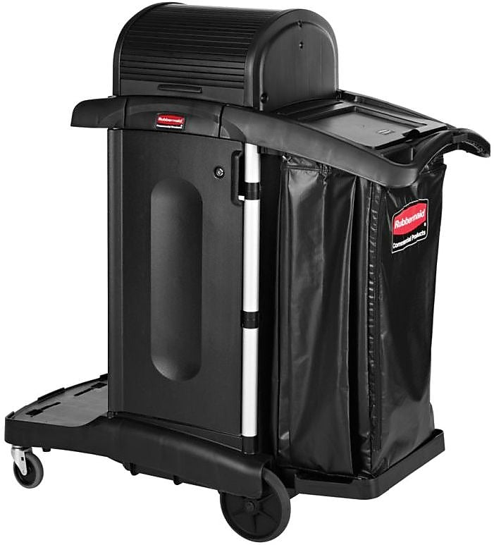 Rubbermaid Executive High Security Janitorial 2-Shelf Cleaning Cart (1861427)