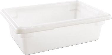 Rubbermaid® Food Storage Box, 3-1/2Gal., 6" High, White