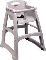 Rubbermaid® Sturdy Chair™ Youth Seat with Wheels, Platinum