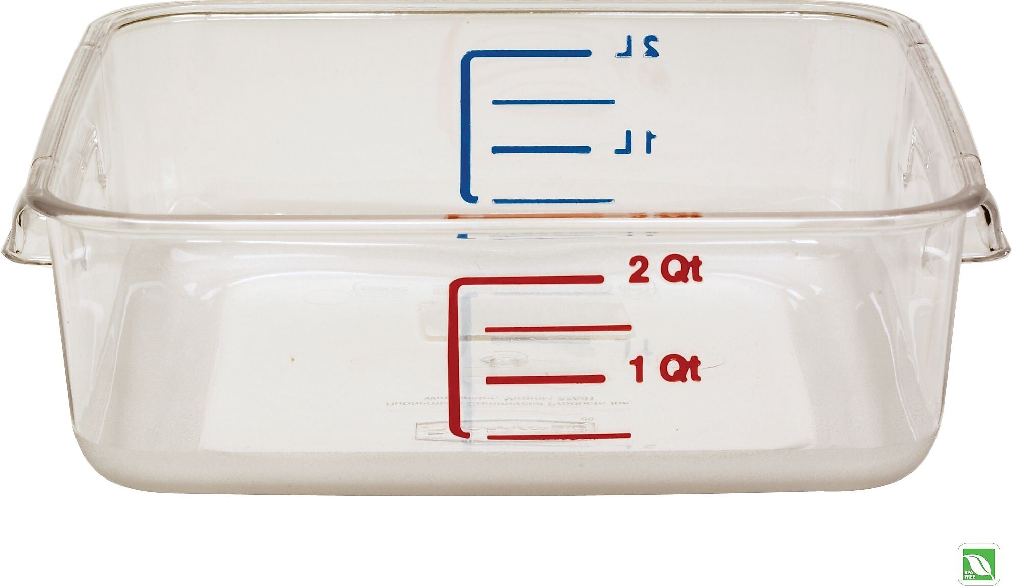 Rubbermaid® Square Space-Saving Container, 2 Quart