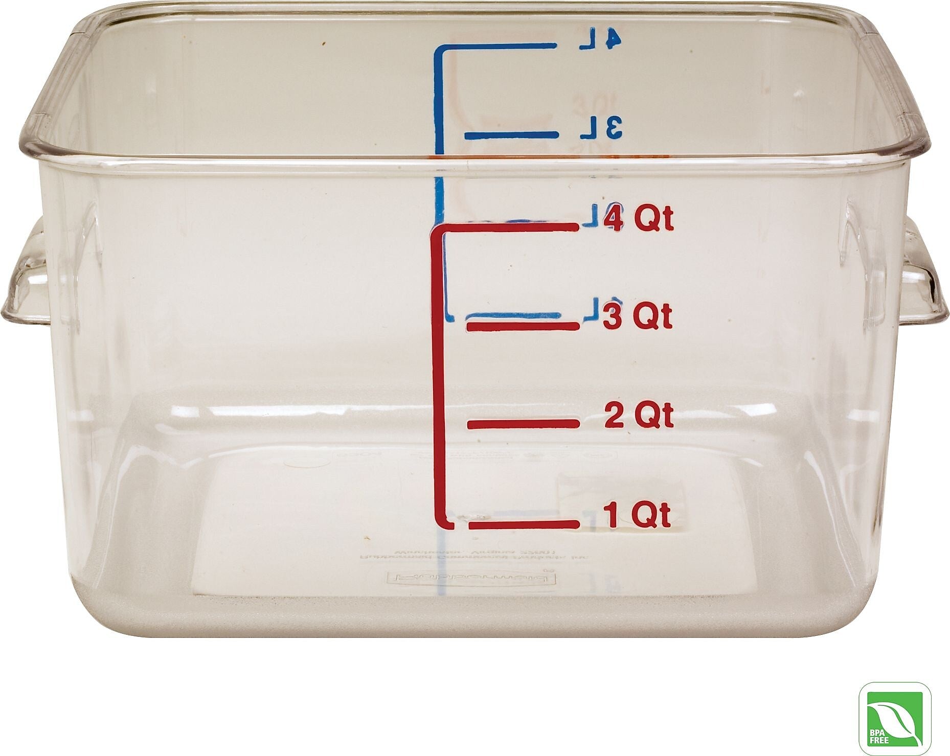 Rubbermaid® Square Space-Saving Container, 4 Quart