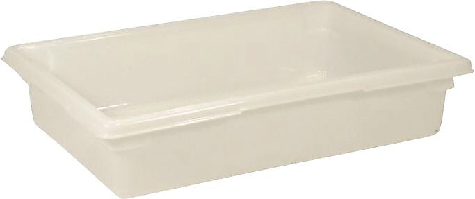 Rubbermaid® Food Storage Box, 8-1/2Gal., 6" High, White