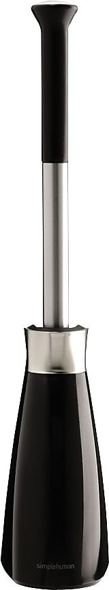 simplehuman® Toilet Brush with Caddy, Black, 18 1/2"