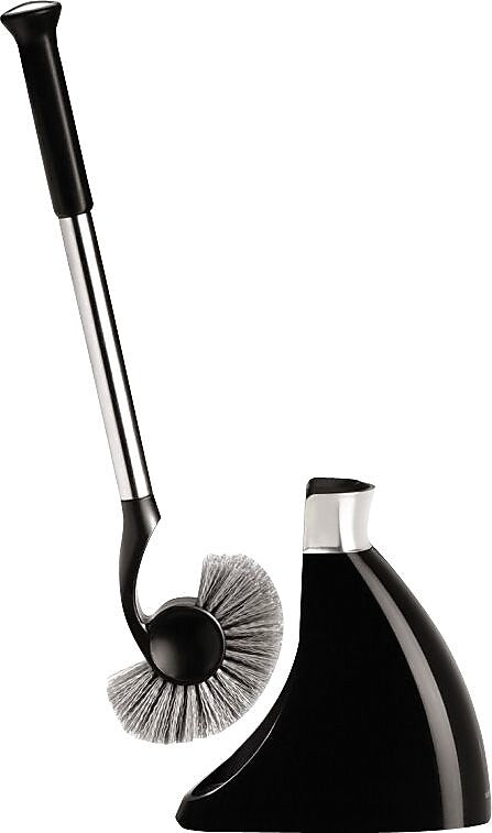 simplehuman® Toilet Brush with Caddy, Black, 18 1/2"