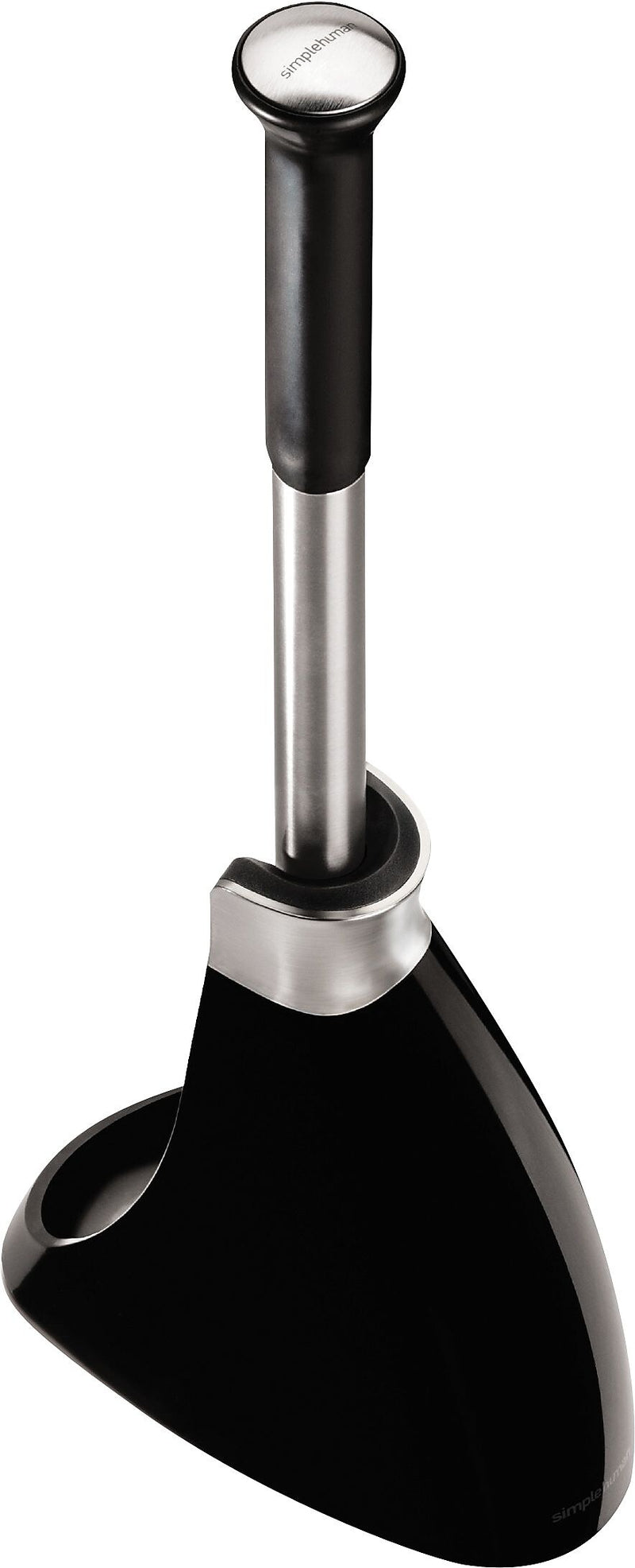simplehuman® Toilet Brush with Caddy, Black, 18 1/2"
