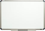 AbilityOne SKILCRAFT Aluminum Frame Total Erase White Board, 36" Width x 24" Height, White, Titanium Aluminum Frame, Film